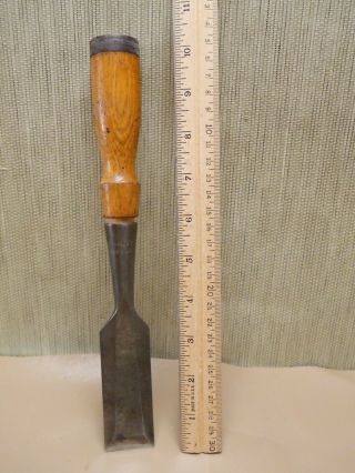 Old Wood Tools Vintage Stanley 1¼ " Bevel Edge Socket Chisel