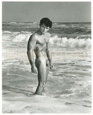 1950s Vintage 8x10 Les Demi Dieux Male Nude Jerry Albanese Wild Man Muscle Beef