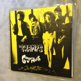 Promo Autographed The Cramps - Goo Goo Muck 7 " Lux Interior Autograph/punk/rock
