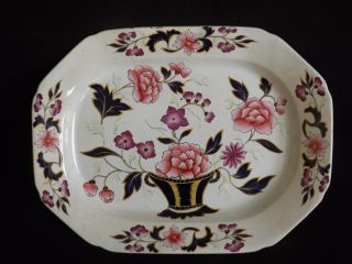 Antique Cauldon Place 1092 Platter 8 Sided Opaque China 16.  75 " Exc