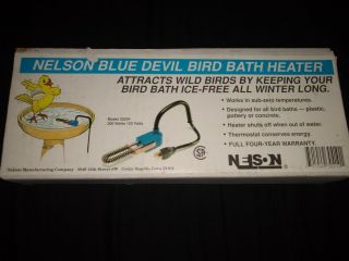 Vintage Nelson Blue Devil Bird Bath Heater 30204