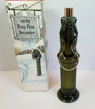 Vintage AVON Pony Post Decanter After Shave Lotion w/ Box. 3