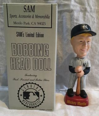 Mickey Mantle,  Sam Bobbing Head Doll Limited Edition Number 3127