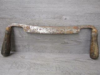 Antique C.  J.  Kimball Drawknife Draw Shave Two Handle Wood Tool