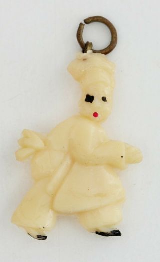 1940’s Vintage Celluloid Baker Charm - Cracker Jack Toy Prize - Japan