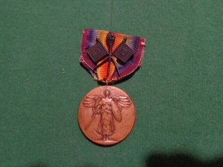 Ww1 U.  S.  Victory Medal W/ Officer 