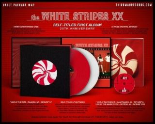 Third Man Records Vault 42 The (jack) White Stripes Xx Vinyl Lp First Album Tmr