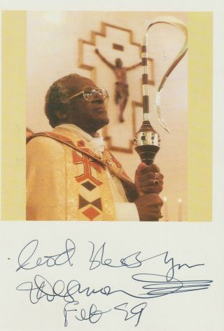 Desmond Tutu,  Autograph