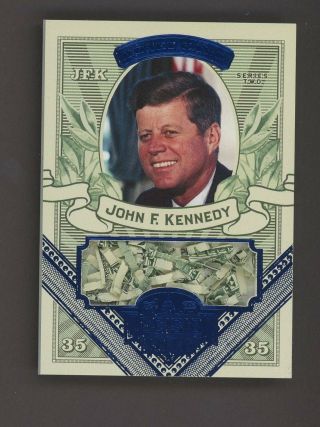 2016 Decision Blue Foil Money Card John F.  Kennedy Shredded U.  S.  Currency
