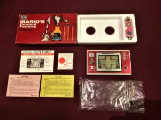 Game & Watch Nintendo Mario Video Games Vintage Electronic Battery Operated Toy