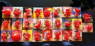 Garbage Pail Kids Minikins Set Toy Complete Red