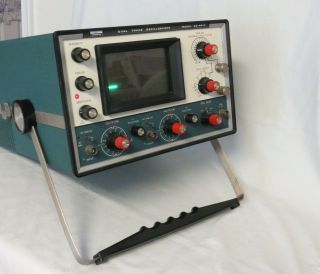 Vintage Heathkit Dual Trace Oscilloscope Model 10 - 4510 Green Light Is On
