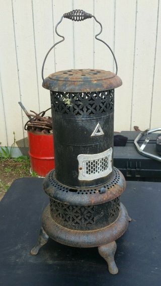 Vintage Perfection No.  525 Kerosene Oil Heater Stove Metal Antique Complete