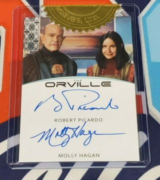The Orville Season One Robert Picardo & Molly Hagan Dual Autograph 6 Case Inc.