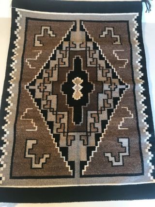 Authentic Vintage Navajo Indian Rug Made By: Kita Ny.