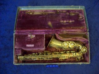 Vintage Evette Schaeffer Paris France Alto Saxophone Body