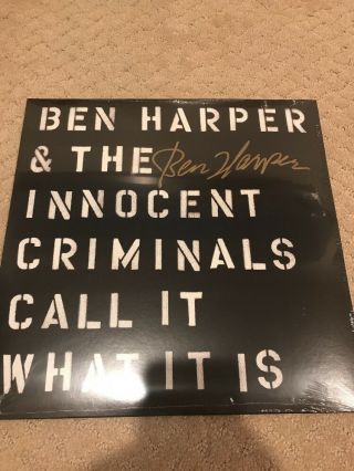 Ben Harper Signed Autographed Call It What It Is Vinyl Autograph Album Lp