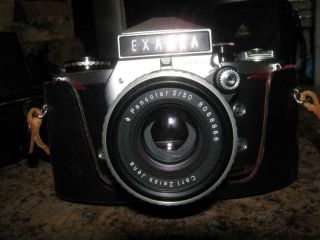 Vintage Exakta Model VX1000 by Ihagee Dresden 35mm Film Camera w/Carl Zeiss Lens 2