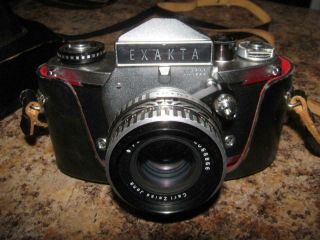 Vintage Exakta Model VX1000 by Ihagee Dresden 35mm Film Camera w/Carl Zeiss Lens 3