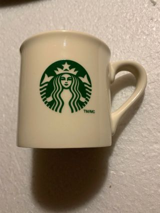 Starbucks White Mug Cup Green Mermaid Logo Coffee Mug 14 Oz.  Ceramic Usa 2013