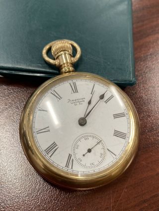 1883 Waltham 18s 11j Pocket Watch Running Antique Runs Open Face 7