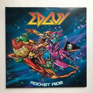 Edguy - The Rocket Ride Vinyl Lp P&p Uk Nuclear Blast Nb 1600 - 1 Orig