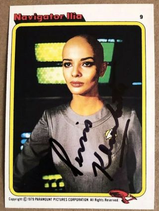Persis Khambatta Ilia Hand Signed Sports Card Star Trek The Motion Picture Tos