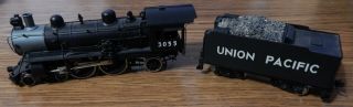 Vintage Up Union Pacific 4 - 4 - 2 Steam Engine & Tender Painted Brass Japan Ho