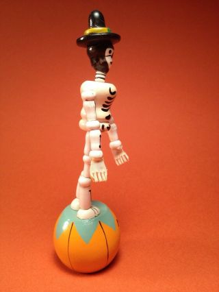 Vintage Day of the Dead Halloween Mexican Folk Art SKELETON Floppy Toy Great 3