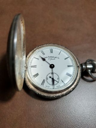 Vintage Sears Roebuck And Co.  17 Jewel Swiss Made Pocket Watch.