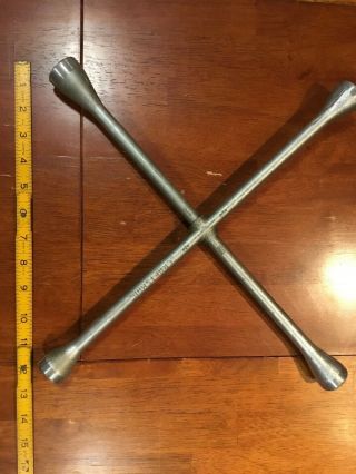 Vintage Craftsman Tools 4 Way Lug Wrench Tire Made In The Usa 3/4,  13/16,  7/8