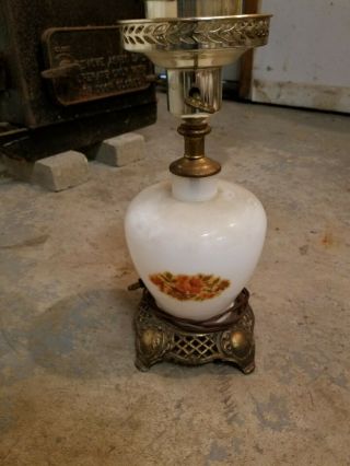 Victorian/vintage/antique Gwtw Style Lamp.  Can Be Made Into A 3 Way.