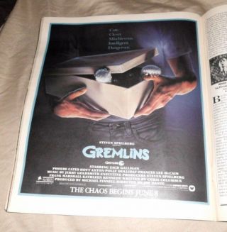 1984 Near Print Ad Poster Gremlins Steven Spielberg Cute Clever Mischievous