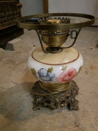 Victorian/vintage/antique Gwtw Style Lamp.  For Refurbishing/projects/parts.  Can