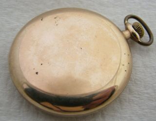ANTIQUE 12S ILLINOIS GRADE 405 17J GOLD FILLED MONTGOMERY DIAL POCKET WATCH 2