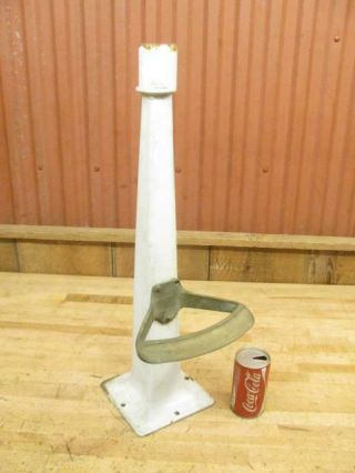 Antique Cast Iron Swivel Stool Soda Fountain Ice Cream Parlor Stand Post & Step