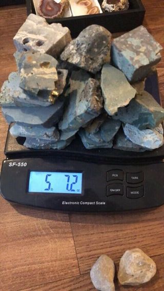 Rough Leland Blue Stone Slag Glass Michigan Lapidary 5lbs 7oz