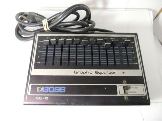 Vintage Boss Ge - 10 Equalizer Effects Pedal Eq Usa
