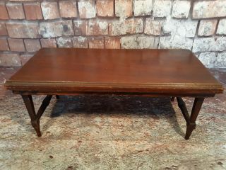 Small Antique Vintage Solid Wooden Bed Lap Side Tabletop Tray Table