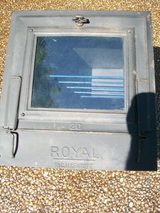 VINTAGE ROYAL GLASS DOOR CAMP OVEN COMPLETE 3