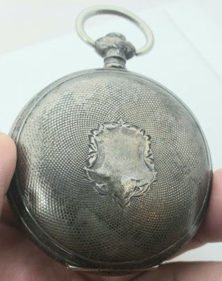 18s Sterling Silver Hunting Case Pocket Watch