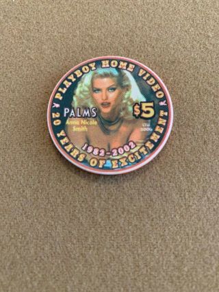 $5 Palms Playboy Vegas (anna Nicole Smith 2002) Uncirculated