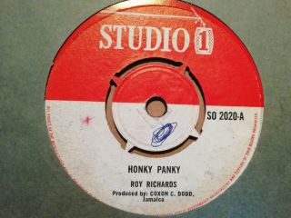 Roy Richards Honky Panky / Alton Ellis I Am Still In Love Uk Studio 1 Label 7 "