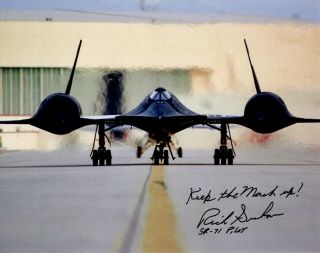 Sr - 71 Blackbird Photograph Signed By Sr Pilot Rich Graham