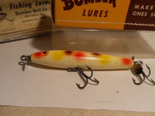 Vintage Bomber Wood Spinstick Topwater Dual Prop Fishing Lure Spot 2