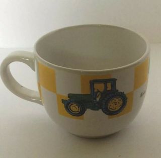 Gibson John Deere Large Tractor Coffee Mug Cup 28oz Soup Chili Bowl Nwob
