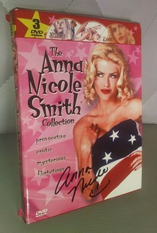 Anna Nicole Smith Playboy Signed Autographed Dvd Collecton Set W/coa Authentic