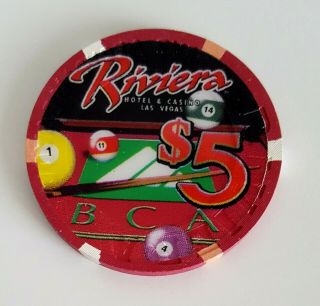 $5 Las Vegas Riviera Bca 2002 Casino Chip - Uncirculated