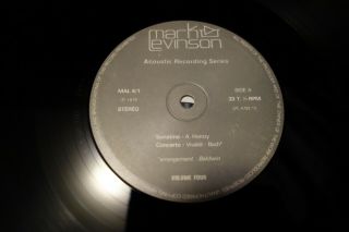 MARK LEVINSON VOLUME FOUR HAVEN BRASS QUINTET 2 LP SET ACOUSTIC RECORDING NR 2