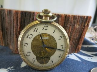 Antique 1927 Elgin Model 7 Grade 313 15j 16s 10k Gold Filled Pocket Watch Rp1